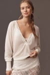 By Anthropologie Wool Cashmere Sweater In White