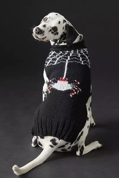 By Anthropologie Wool Halloween Pet Sweater In Black