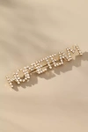 By Anthropologie Worded Crystal Brooch In Silver