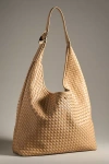 By Anthropologie Woven Buckle Tote