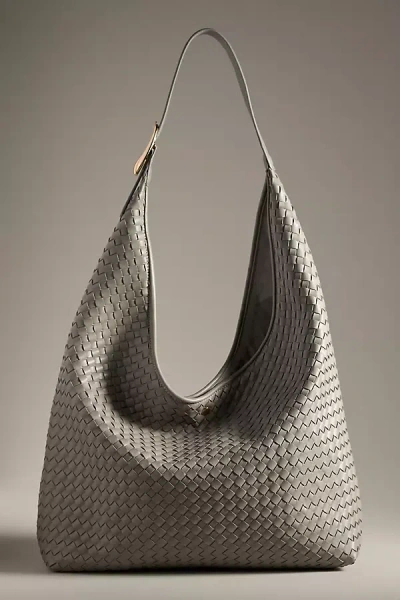 By Anthropologie Woven Buckle Tote