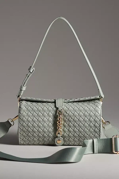 By Anthropologie Woven Divided Shoulder Bag In Green