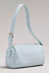 By Anthropologie Woven Faux-suede Shoulder Bag In Blue