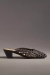 By Anthropologie Woven Mule Heels