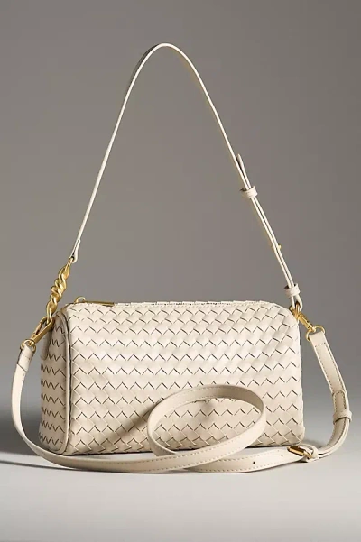 By Anthropologie Woven Shoulder Bag In Beige