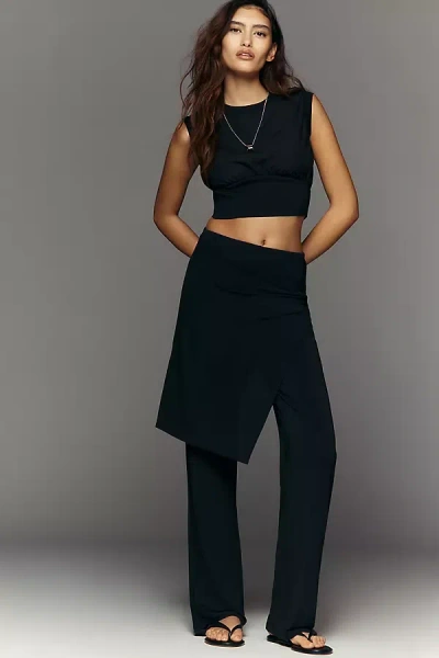 By Anthropologie Wrap Skirt Pants In Blue