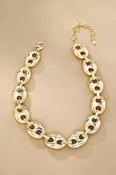 By Anthropologie Xl Pop Tab Necklace In Gold
