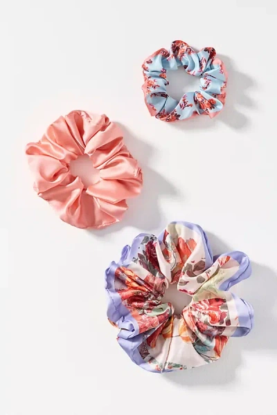 By Anthropologie Xl Satin Scrunchie In Multi
