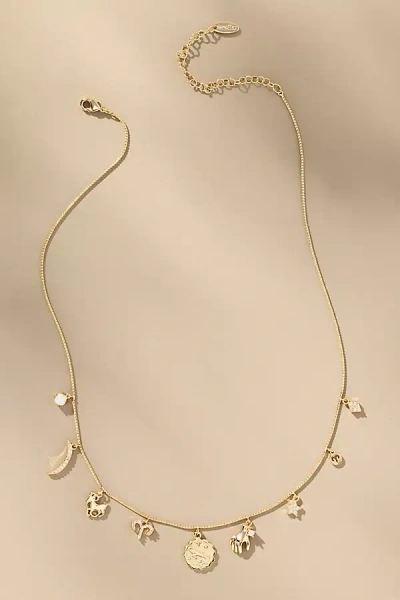 By Anthropologie Zodiac Charm Necklace In Gold