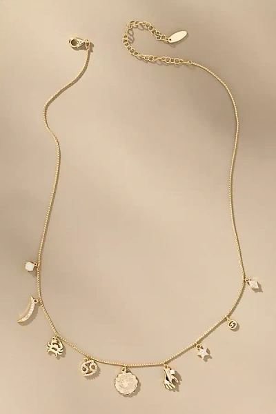 By Anthropologie Zodiac Charm Necklace In Gold