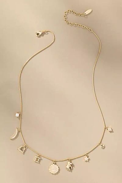 By Anthropologie Zodiac Charm Necklace In Gold