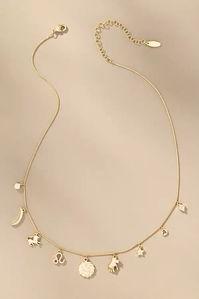 By Anthropologie Zodiac Charm Necklace In Gold