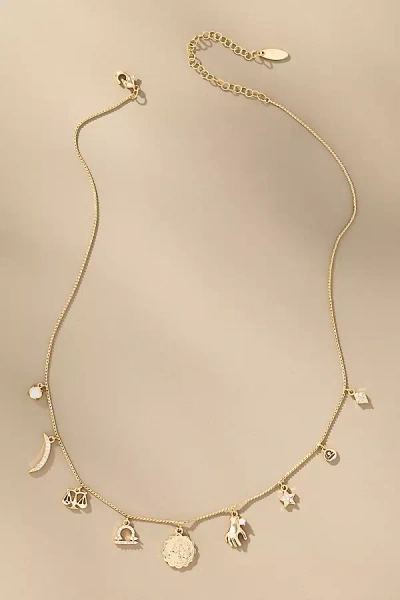 By Anthropologie Zodiac Charm Necklace In Gold