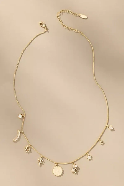 By Anthropologie Zodiac Charm Necklace In Gold