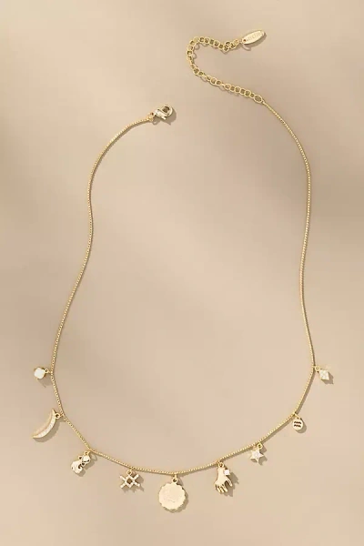 By Anthropologie Zodiac Charm Necklace In Gold