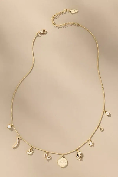 By Anthropologie Zodiac Charm Necklace In Gold