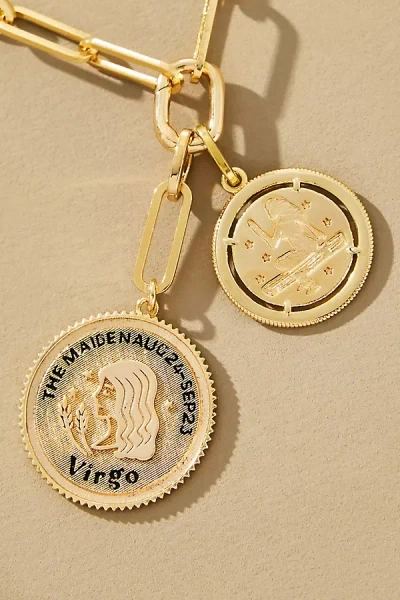 By Anthropologie Zodiac Coin Necklace