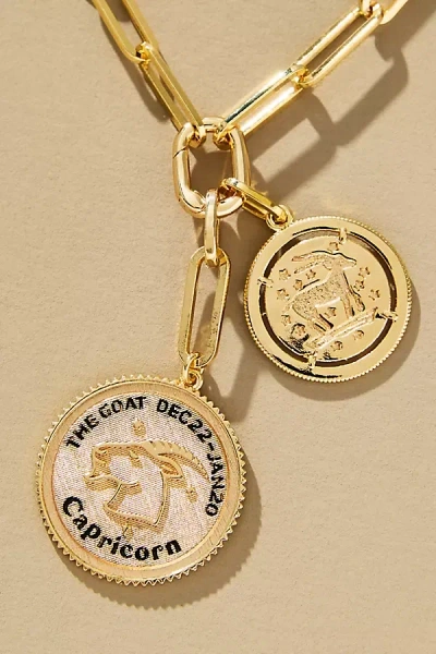 By Anthropologie Zodiac Coin Necklace