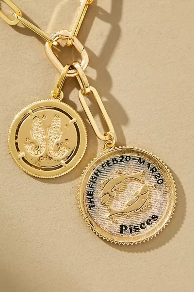 By Anthropologie Zodiac Coin Necklace