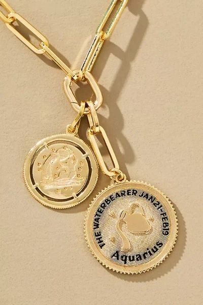 By Anthropologie Zodiac Coin Necklace