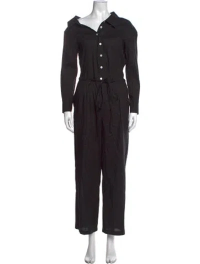 Pre-owned By Any Other Name Off-the-shoulder Jumpsuit In Black
