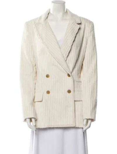 Pre-owned By Any Other Name Striped Blazer In Neutral