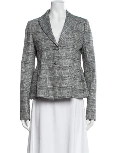 Pre-owned By Any Other Name Tweed Pattern Blazer W/ Tags In Gray