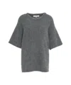 By Aylin Koenig Relaxed-fit Knit Sweater With Wide Sleeves In Gray
