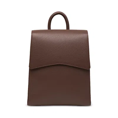 By Banoo Core Collection City Leather Backpack In Brown