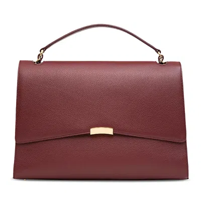 By Banoo Core Collection Signature Leather Briefcase In Brown