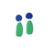 By Chavelli Women's Green / Blue Miro Drop Earrings In Green In Green