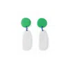 By Chavelli Women's Green / White Miro Drop Earrings In White