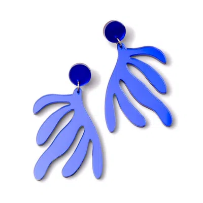 By Chavelli Women's Matisse No. 1 Earrings In Blue Mirror