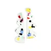 By Chavelli Women's Neutrals Wiggles Dangly Earrings In Paint Splatter In Multi
