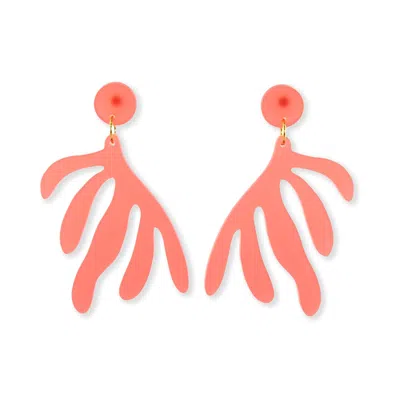By Chavelli Women's Orange Matisse No. 1 Earrings In Coral