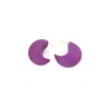By Chavelli Women's Pink / Purple Chubby Huggie Hoops In Deep Purple