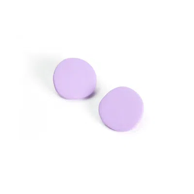 By Chavelli Women's Pink / Purple Miro Stud Earrings In Lavender