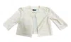 By Debra Women's Bolero Three-quarter Sleeves Jacket In Pastel In White