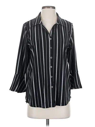 Pre-owned By Design 3/4 Sleeve Blouse In Black
