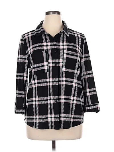 Pre-owned By Design 3/4 Sleeve Blouse In Black