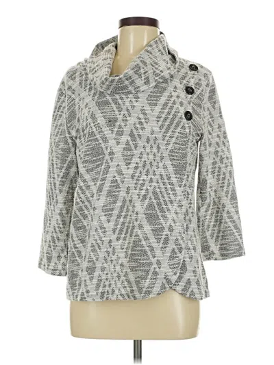 Pre-owned By Design 3/4 Sleeve Blouse In Gray