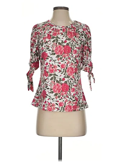 Pre-owned By Design 3/4 Sleeve Blouse In Pink