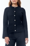 By Design Alexandra Bell Sleeve Cardigan In Navy Blazer