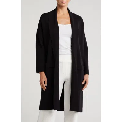 By Design Alicia Open Front Long Cardigan In Black