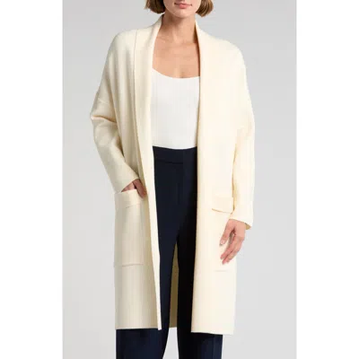 By Design Alicia Open Front Long Cardigan In Gardenia