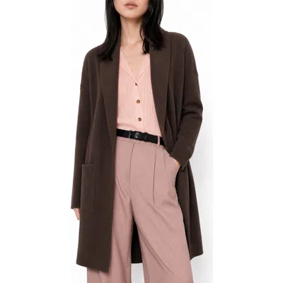 By Design Alicia Open Front Long Cardigan In Java