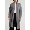 By Design Alicia Open Front Long Cardigan In Medium Heather Grey