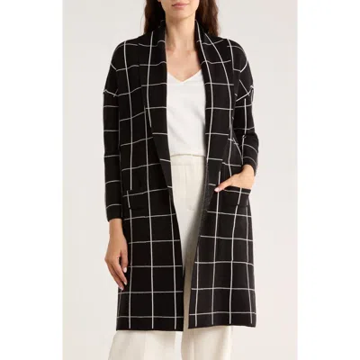 By Design Alicia Open Front Long Cardigan In Multi