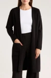 By Design Andrea Hooded Long Cardigan In Black
