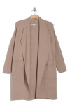 By Design Andrea Open Front Pocket Cardigan In Tapioca Heather